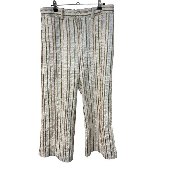Johnny Was Workshop Lola Striped Wide Leg Pants Womens Size Small W61419-1 - Picture 2 of 7